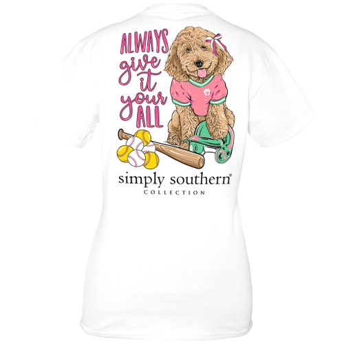 XX Large Ball White Short Sleeve Tee by Simply Southern