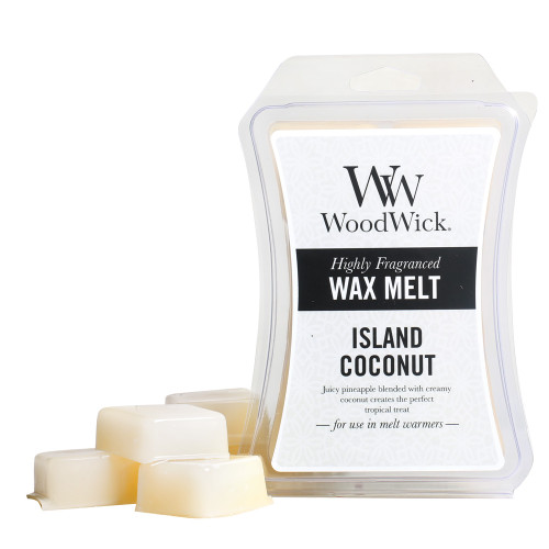 WoodWick Candles Island Coconut 3 oz. Hourglass Wax Melt