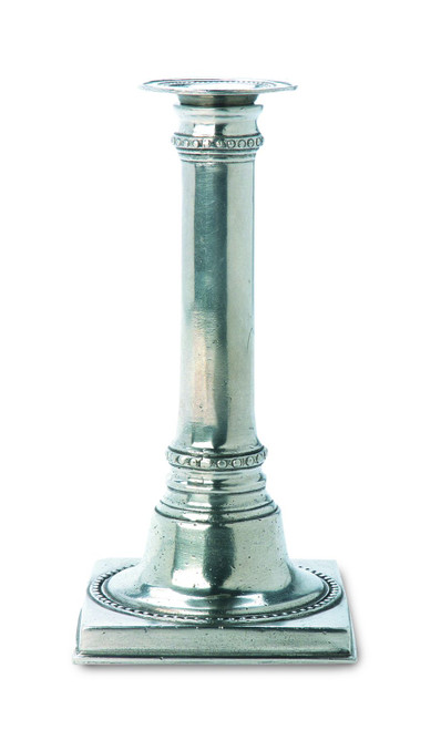 Square Based Candlestick by Match Pewter