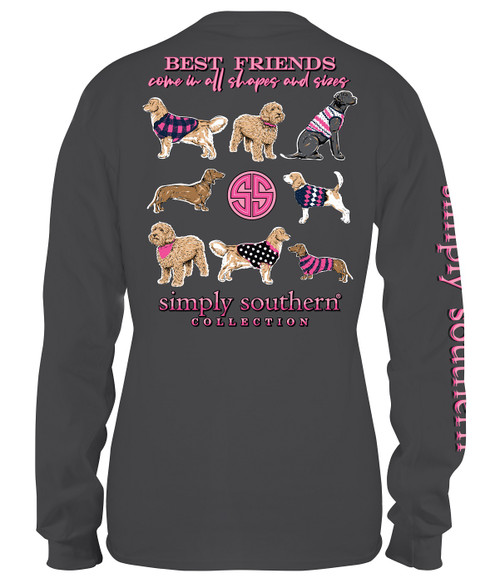 XXLarge Best Friends in all Sizes Iron Long Sleeve Tee by Simply Southern