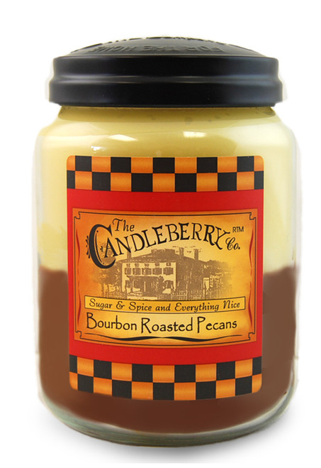 Bourbon Roasted Pecans 26 oz. Large Jar Candleberry Candle