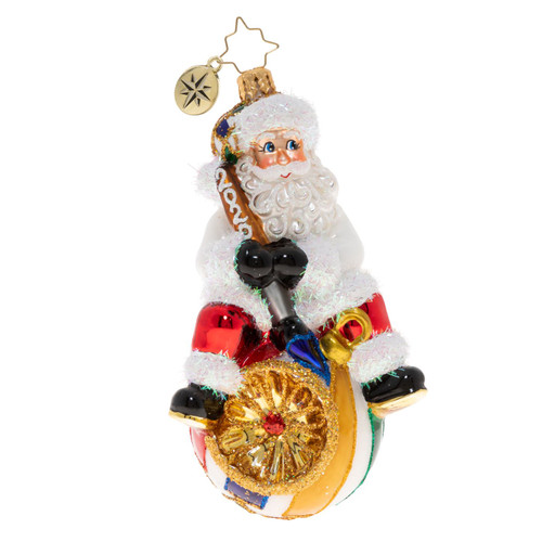 Mixing Mediums Santa Ornament by Christopher Radko