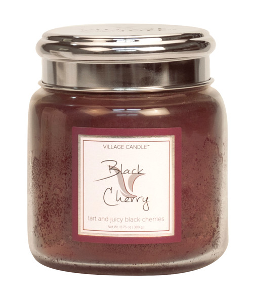 Black Cherry 16 oz. White Label Jar by Village Candle