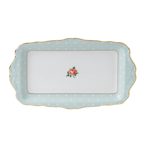 Polka Rose Sandwich Tray by Royal Albert