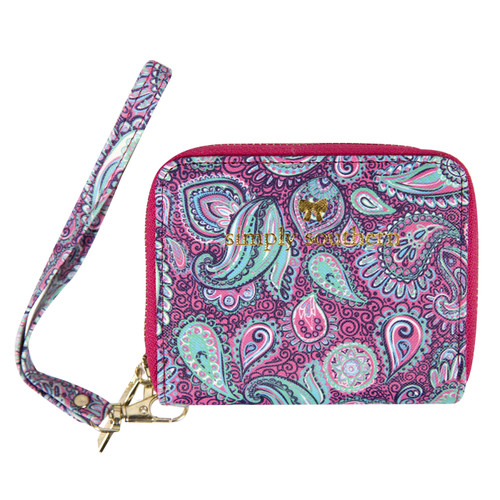 Paisley Leather Coin Wallet by Simply Southern