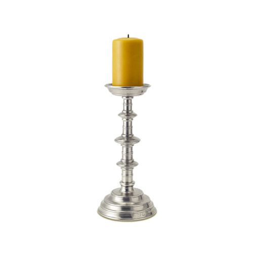 Castello Pillar Candlestick by Match Pewter