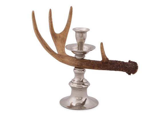 Antler Resin Whitetail Single Light Candlelight by Vagabond House