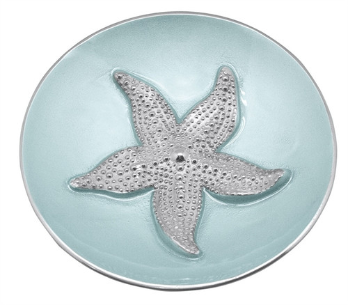 Aqua Starfish Relief Bowl by Mariposa