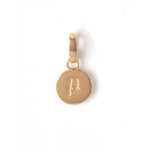Letter "P" Round Crystal Charm - Style Spartina 449
