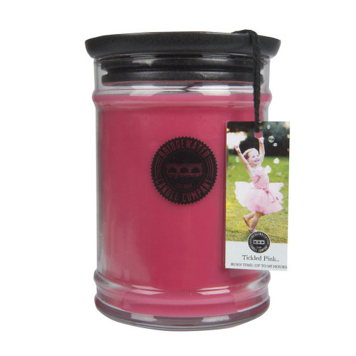 Tickled Pink 18 Oz. Large Jar Candle by Bridgewater Candles