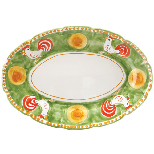 Vietri Gallina Oval Platter