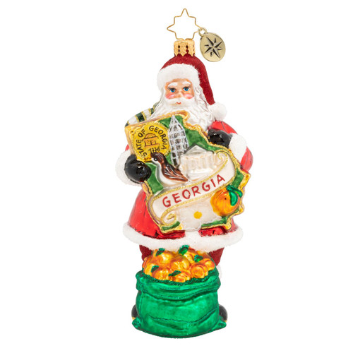 Peachy Keen On Georgia Ornament by Christopher Radko