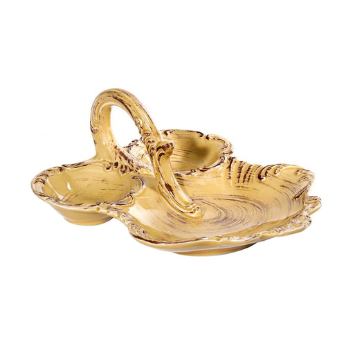 Baroque Honey 3 Sectional with Handle 11"L x 9"W - Intrada Italy