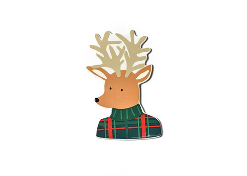 Plaid Reindeer Big Attachment by Happy Everything!