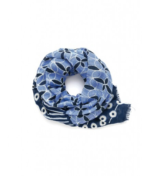 Bands of Blue Whitaker Scarf by Spartina 449