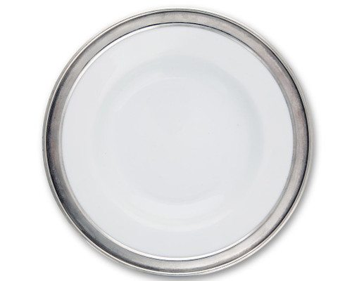 Tribeca Classic Pewter Rim Dinner Plate by Vagabond House