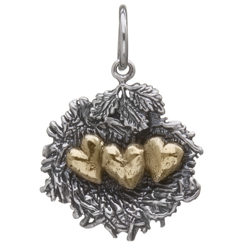 Bundled by Love Nest Charm - 3 Hearts - Waxing Poetic