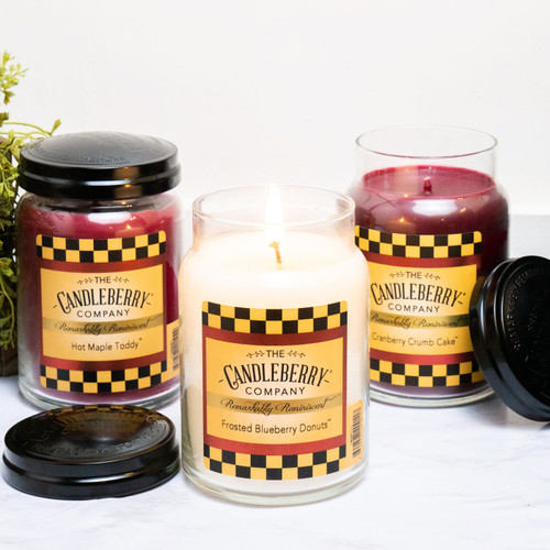 Hot Maple Toddy 26 oz. Large Jar Candle 2-Pack by Candleberry Candle