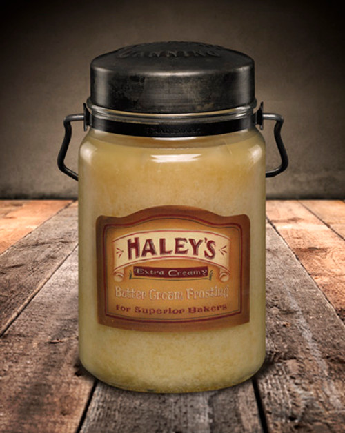 Haley's Butter Frosting 26 oz. McCall's Classic Jar Candle