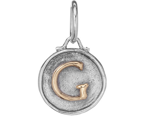 Letter "G" Chancery Insignia Charm by Waxing Poetic