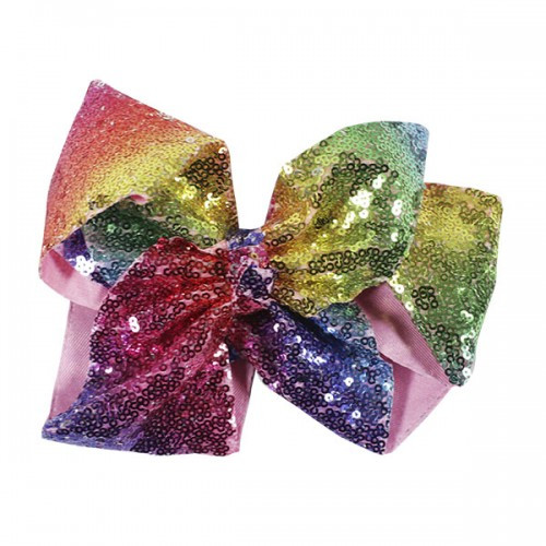 Rainbow Sequins Bow by Simply Southern
