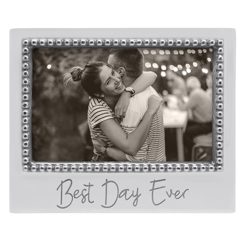 Best Day Ever 4x6 Beaded Frame by Mariposa