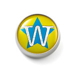 MOGO Single Charm Letter (Green) - W
