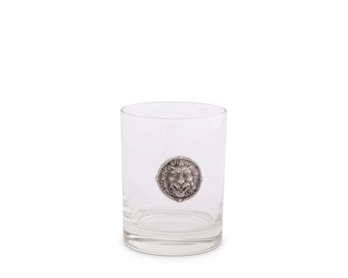 Lion Head Double Old Fashioned Glass by Vagabond House