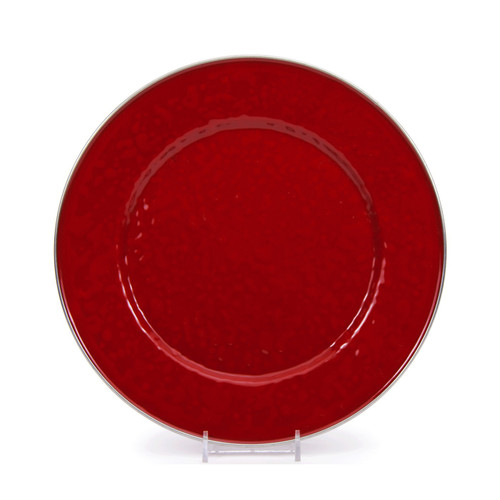 Set of 4 - Solid Red Dinner Plate by Golden Rabbit