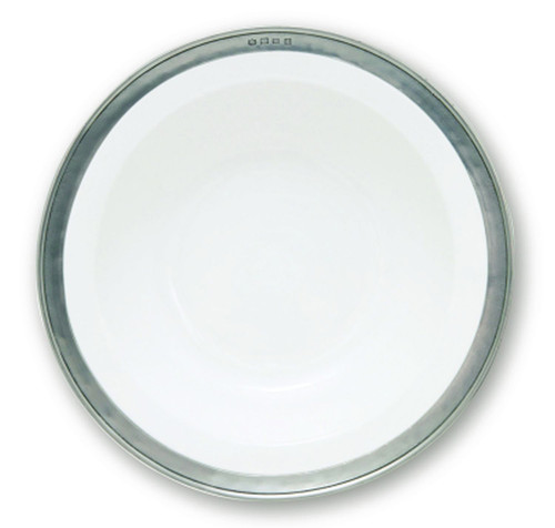 Convivio Small Round Serving Bowl by Match Pewter