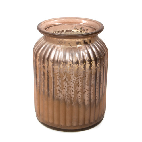 Bronze Bourbon Maple Sugar Gilded Glass Large Jar Swan Creek Candle
