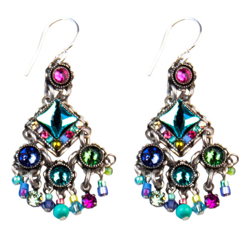 Soft Elaborate Chandelier Earrings 7520 - Firefly Jewelry