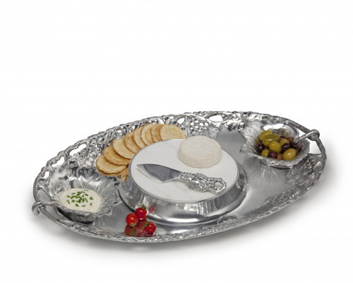 Set of 5 - Grape Entertainment Tray by Arthur Court