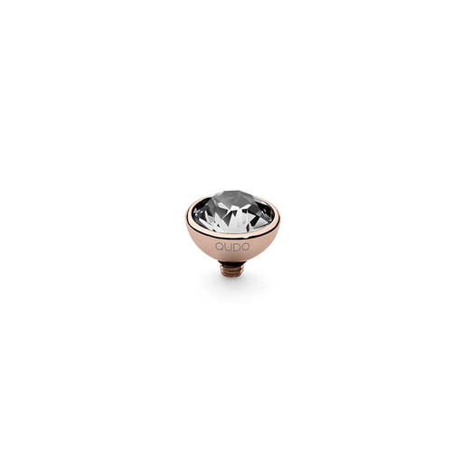 Crystal 10mm Rose Gold Interchangeable Top by Qudo Jewelry