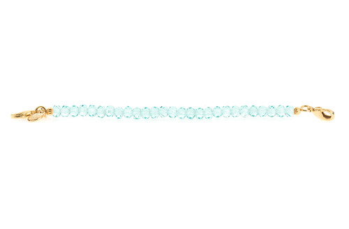 Light Aqua Refined Beaded Link - Lenny & Eva