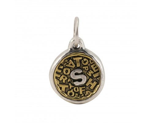 Letter "S" Scramble Insignia Charm by Waxing Poetic