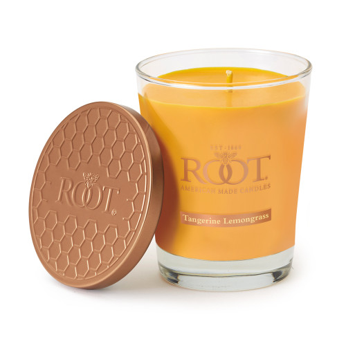 Tangerine Lemongrass Large Honeycomb Veriglass Candle by Root
