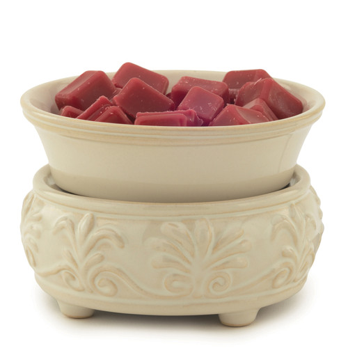 Sand Stone Ceramic Fragrance Warmer with Dish