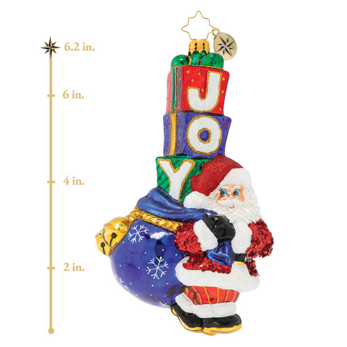 Joyous Saint Nick Ornament by Christopher Radko