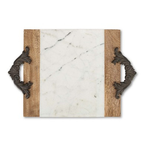 Antiquity Marble & Wood Medium Cutting/Serving Board - GG Collection