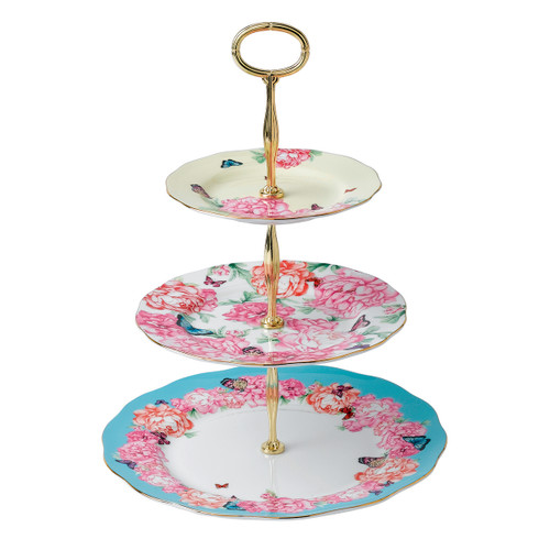 Miranda Kerr Mixed Patterns 3-Tier Cake Stand by Royal Albert