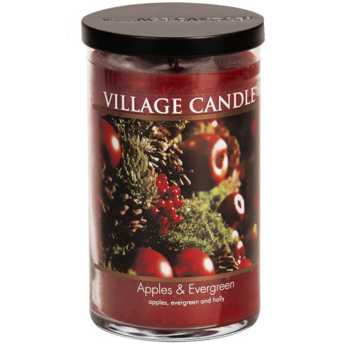 Apples & Evergreen 24 oz. Decor Jar Candle by Village Candles