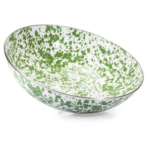 New Green Swirl Catering Bowl by Golden Rabbit