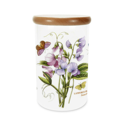 Botanic Garden Sweet Pea Motif Airtight Canister by Portmeirion