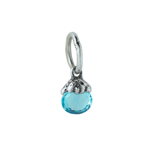 Tiny Light Birthstone Charm - March by Waxing Poetic