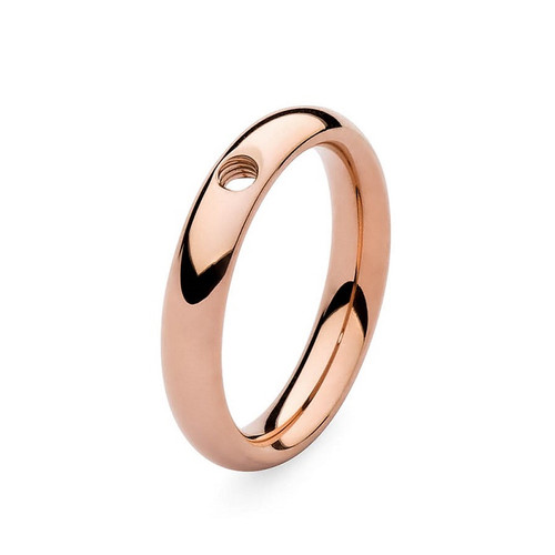 Size 8.5 Rose Gold Basic Small Interchangeable Ring by Qudo Jewelry