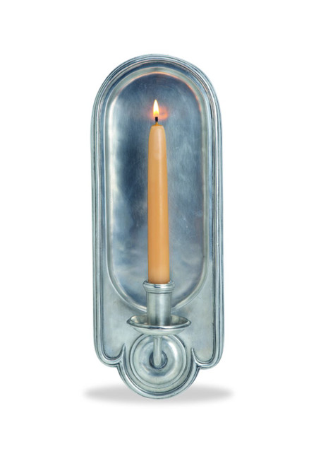 Tall Candle Sconce by Match Pewter