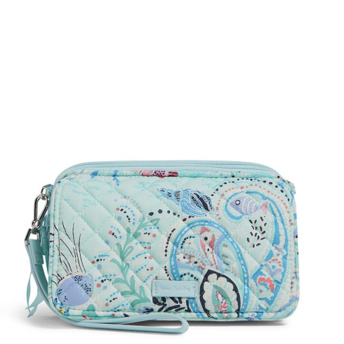 RFID All in One Crossbody Paisley Wave Fish by Vera Bradley