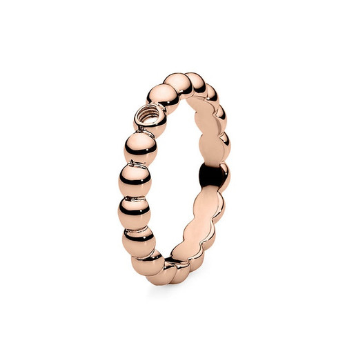 Size 7 Rose Gold Veroli Basic Interchangeable Ring by Qudo Jewelry