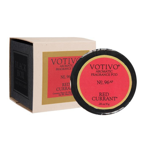 Red Currant Black Box Diffuser Fragrance Pods - 3 Pack - Votivo Candle